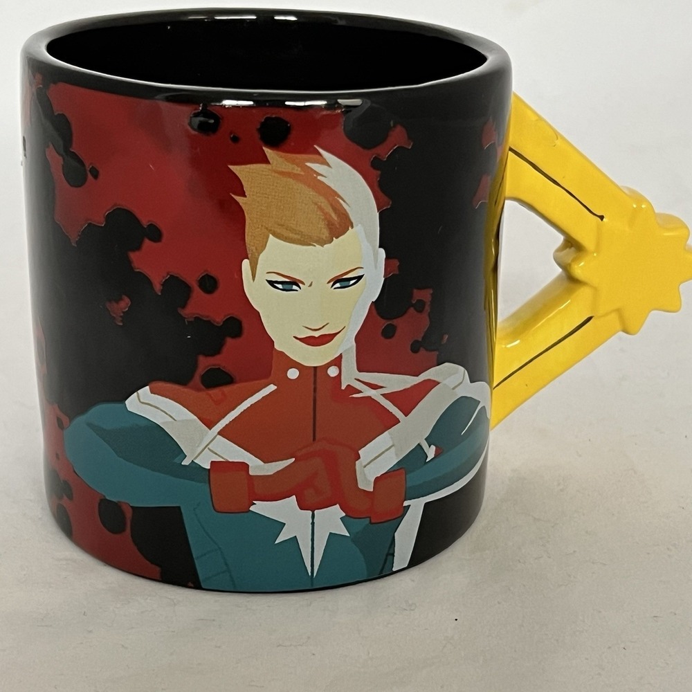 Marvel Captain Marvel Coffee Mug Vandor Sculpted Handle Ceramic Superhero Cup